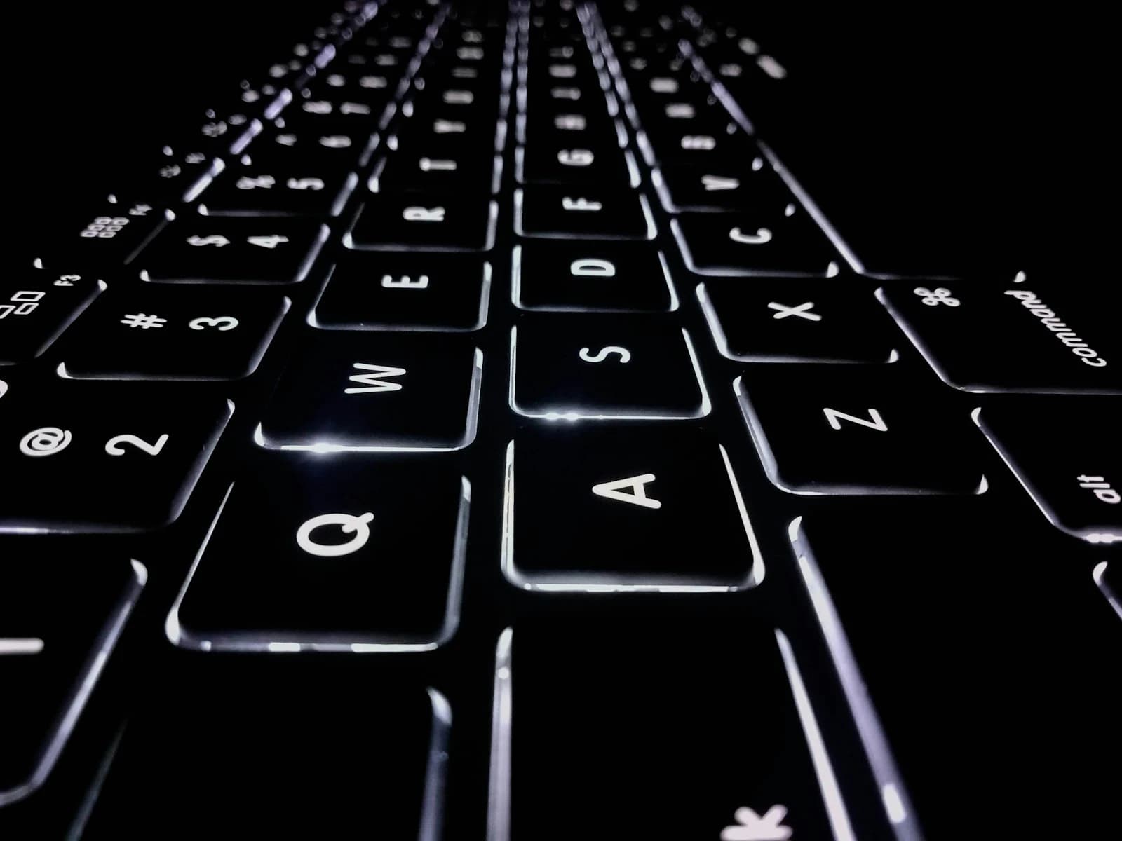 Close-up of Apple keyboard arrow keys
